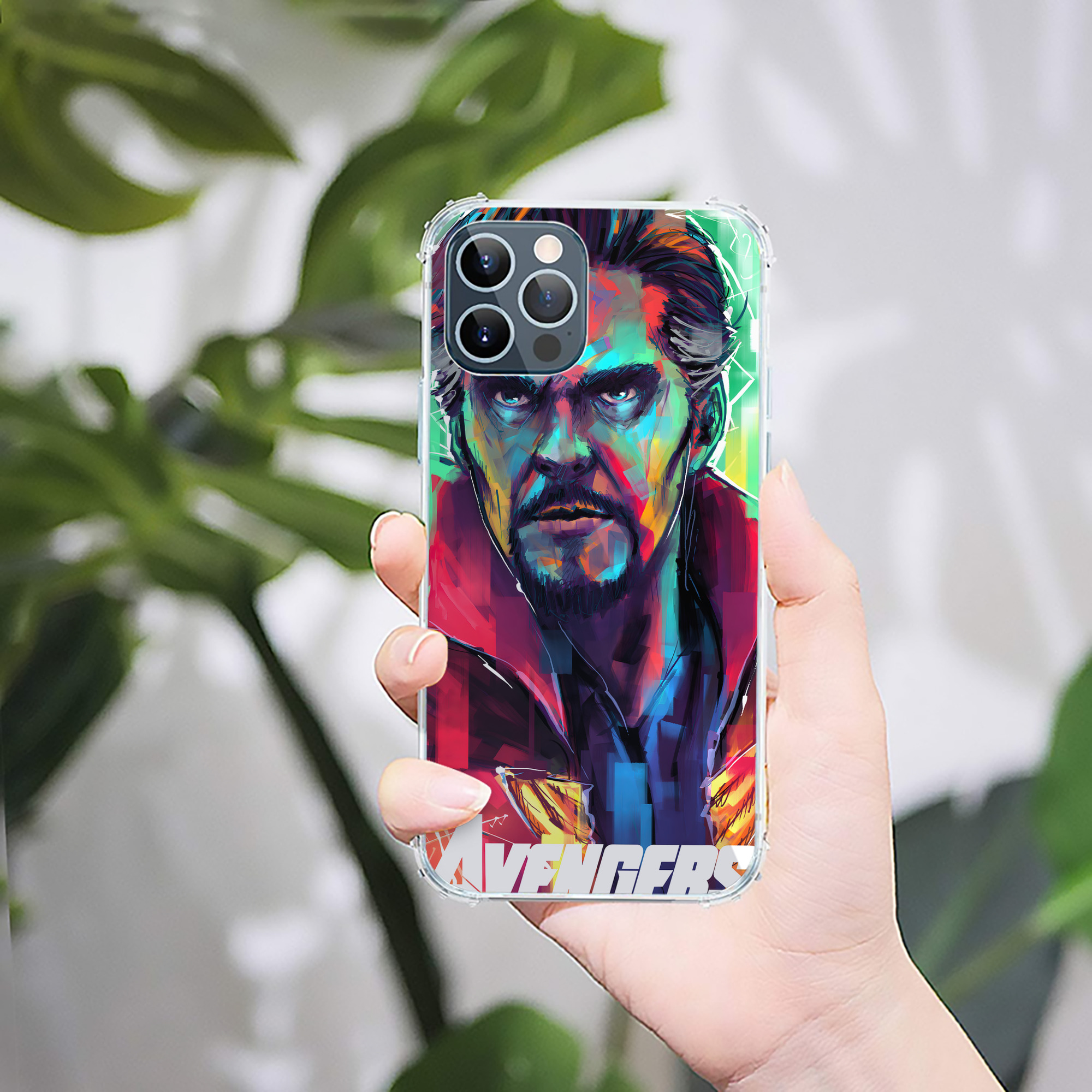 （画像用） アベンジャーズ The Avengers 【iPhone 12シリーズ対応】透明スマホケース（クリアソフトケース）